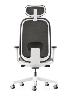 Fauteuil Blanc avec Têtière SPATIUM Synchrone Multi