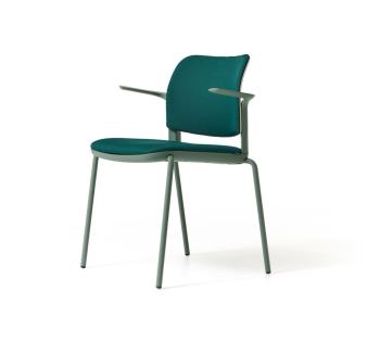 Fauteuil MATCH 3 Tapissé avec Accoudoirs courts