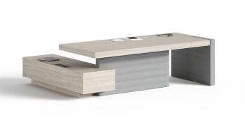 Bureau de Direction JERA électrifié bois et éco cuir