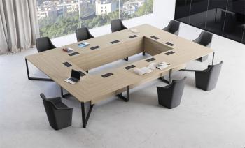 Table de Réunion I MEET Bois Rectangle avec VdF