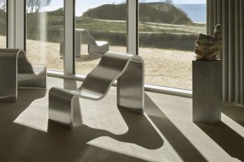 Banc design 1 place DREAM VIEW en acier brossé