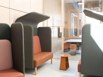 Canapé 2 Places avec Dessus AUGUST Pieds Bois