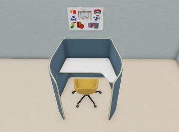 Alcôve de Travail NUCLEO Bureau de Face
