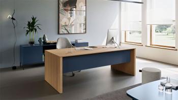 Bureau ANYWARE mélaminé avec VDF laqué