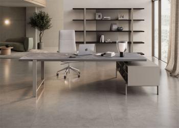 Bureau avec crédence HORO PURE plateau en LAMINAM