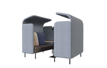 Cabine Acoustique AUGUST WORKBAY 5 Places avec Table