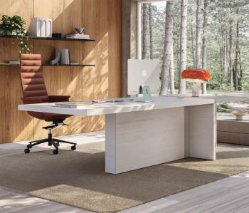 Bureau de Direction MUX70 en Bois avec Caissons