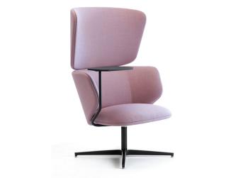 Fauteuil lounge ALISE avec tablette écritoire