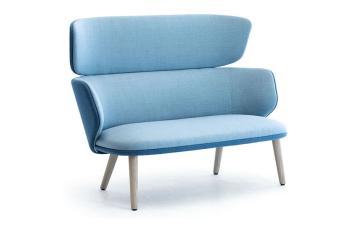 Canapé Haut Dossier ALISE Pieds Bois