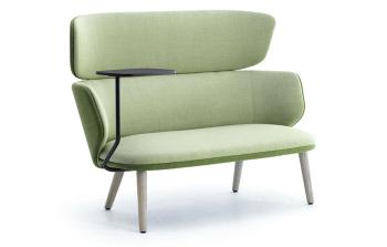 Canapé Haut Dossier ALISE avec Tablette écritoire