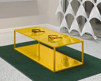 Table Basse Rectangle VERTIGO Plateau Verre Teinté