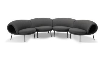 Ensemble de 4 Fauteuils MAKI avec Connecteurs