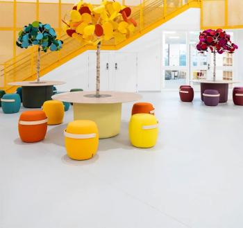 Pouf CARRY ON avec Poignée en Bois