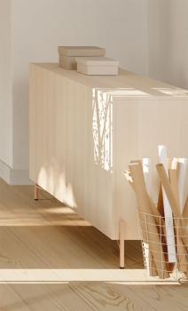 Armoire LINEA mi-haute avec 4 portes