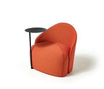 Petit Fauteuil Lounge NOVA avec Tablette écritoire