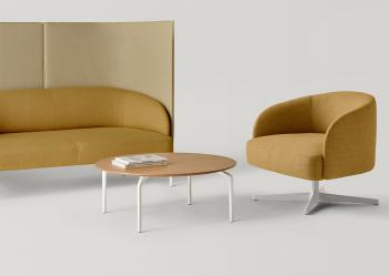 Fauteuil pivotant KERN piètement métal