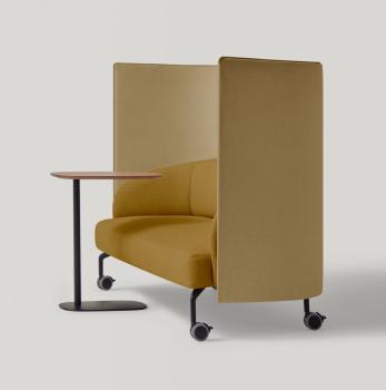 Canapé acoustique 2 places KERN sur roulettes