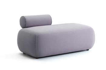 Pouf NODO 110 avec 1 dossier à droite ou à gauche
