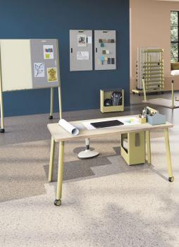 Bureau Mobile NV Nomade avec 2 roulettes