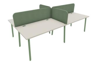 Bench NV Studio 4 Postes avec Panneaux écrans