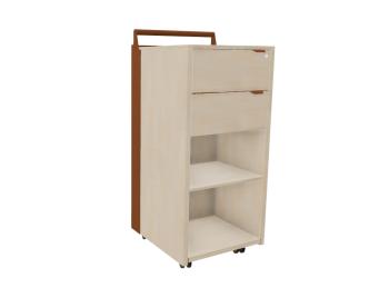 Caisson Mobile NV Extenso 2 Tiroirs et 2 Cases Ouvertes