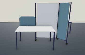 Cloisons Acoustiques 45° NV Extenso avec Tableau 