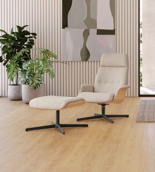 Fauteuil lounge REVER Coque Chêne