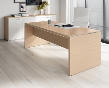 Bureau Pieds Panneaux ASSET avec Profil Métal