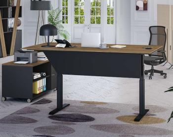 Bureau Réglable KHEOPS LEVEL avec Desserte