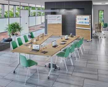 Tables Rabattables en V ELIS sur roulettes