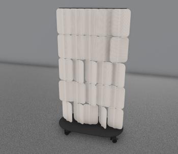 Cloison Acoustique Pivotante PATCH 86 sur roulettes