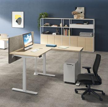 Bureau avec Rretour ENVOL EVO Réglable en Hauteur 