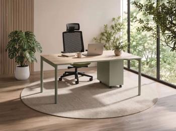 Bureau design NUANZA avec échancrure et Caisson