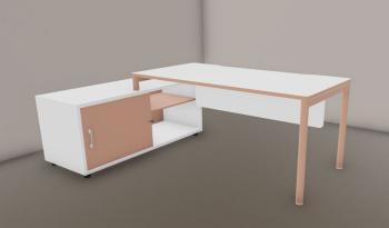 Bureau avec VDF NUANZA sur B-Box Couleur