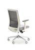 Fauteuil NICE Structure Blanche Accoudoirs 3D