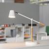 Lampe de Bureau Bois VIC avec Prise USB