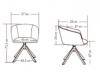 Fauteuil ARENA Piètement Pyramidal Pivotant