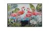 Impression sur toile avec cadre FLAMANTS ROSES