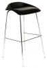 Tabouret Haut CROWN pieds chromés assise 77cm