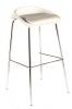 Tabouret Haut CROWN pieds chromés assise 77cm