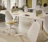 Fauteuil design FLOW structure blanche dossier polypro 