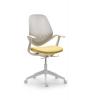 Fauteuil design FLOW structure blanche dossier polypro 