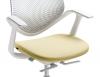 Fauteuil design FLOW structure blanche dossier polypro 