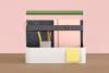 Box de rangement YOUME métal avec habillage feutrine