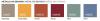 Table haute YES pieds métal couleurs P 124