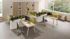 Ensemble de 2 bureaux YES SOFT avec armoires