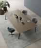 Table de réunion YES SOFT pieds bois L320