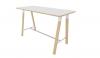 Table haute YES SOFT P80 coins arrondis pieds bois