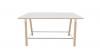 Table haute YES SOFT P124 coins arrondis pieds bois