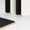 Bureau avec VDF YES SOFT coins arrondis pieds bois